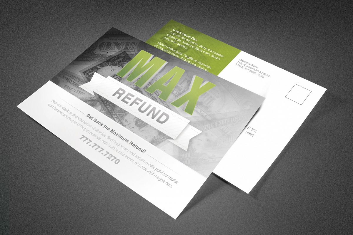 Postcard Template Refund Max