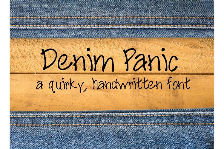 Denim Panic Handwritten Font example image 1