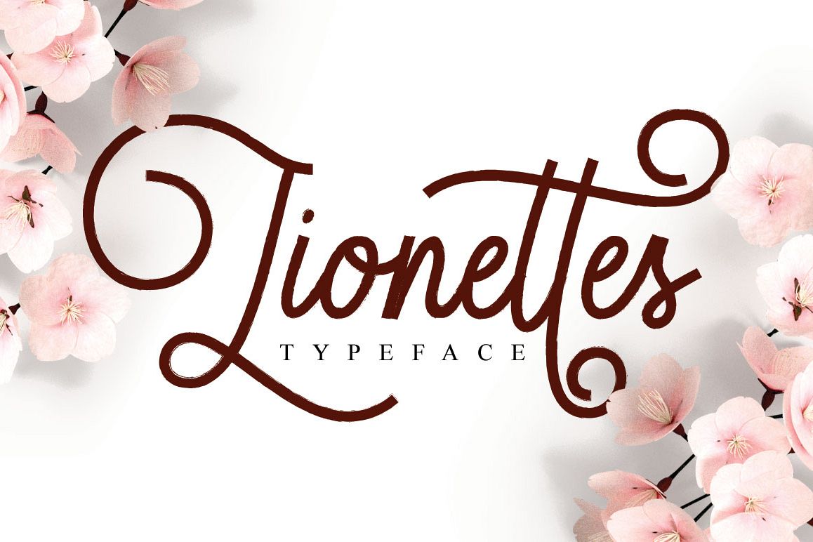 Free Lionettes Typeface Script Fonts