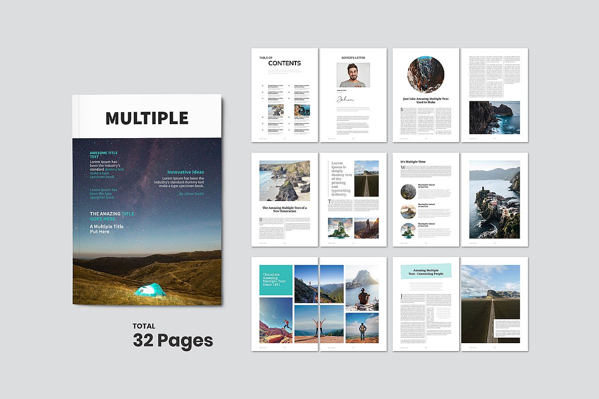 Multipurpose Magazine Template example image 1