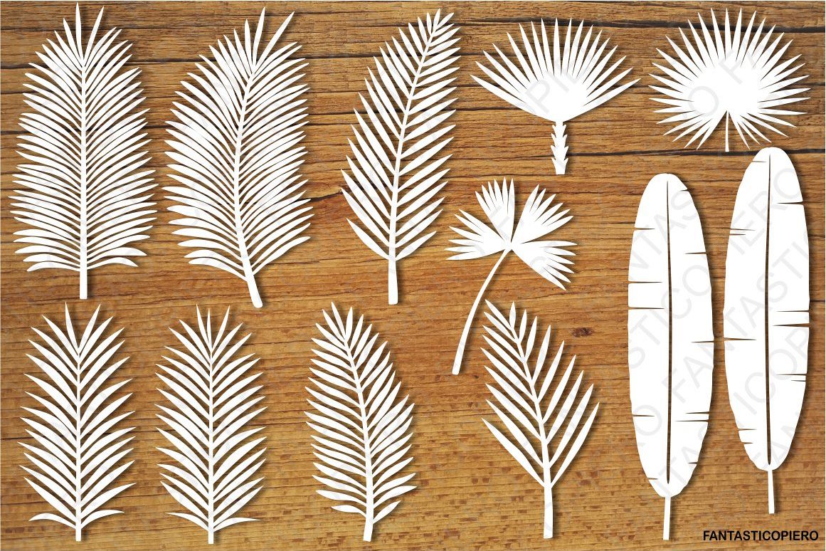 Download Tropical Leaves (set2) SVG files for Silhouette Cameo and ...