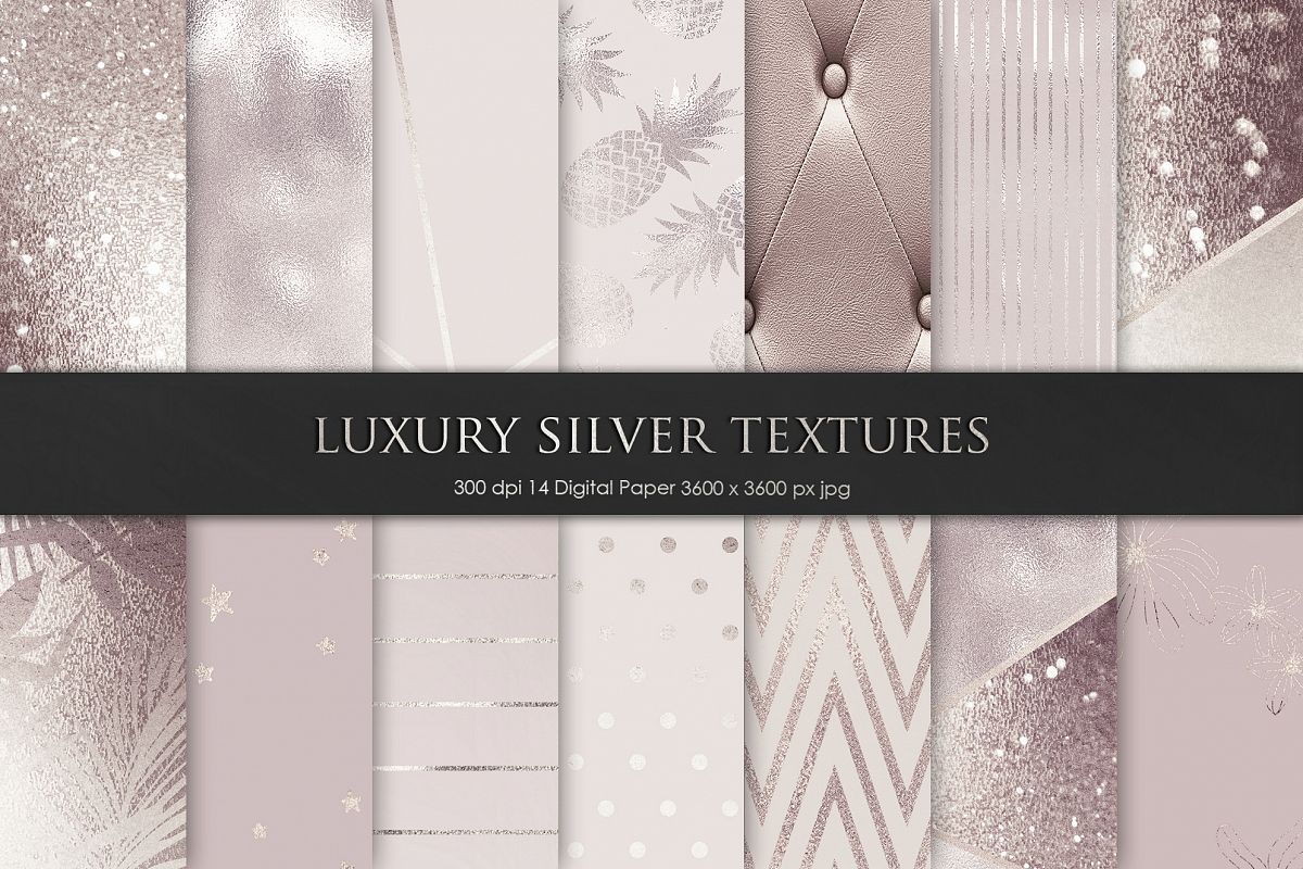 Luxury Silver Textures example image 1