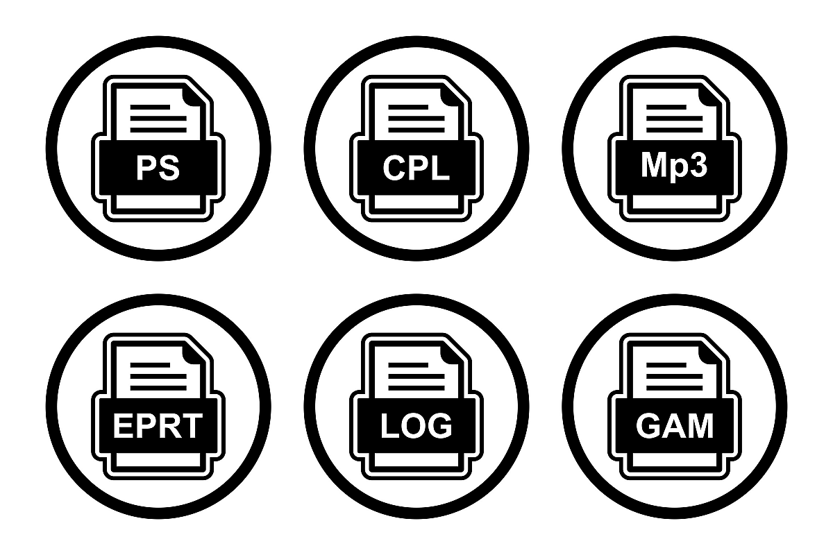Set Of File Formats Icons example image 1