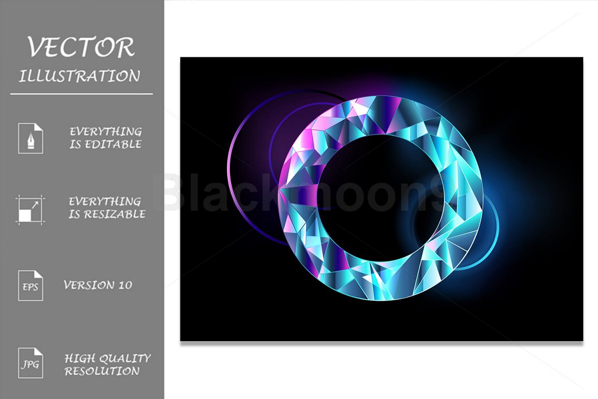 Round Faceted Banner example image 1