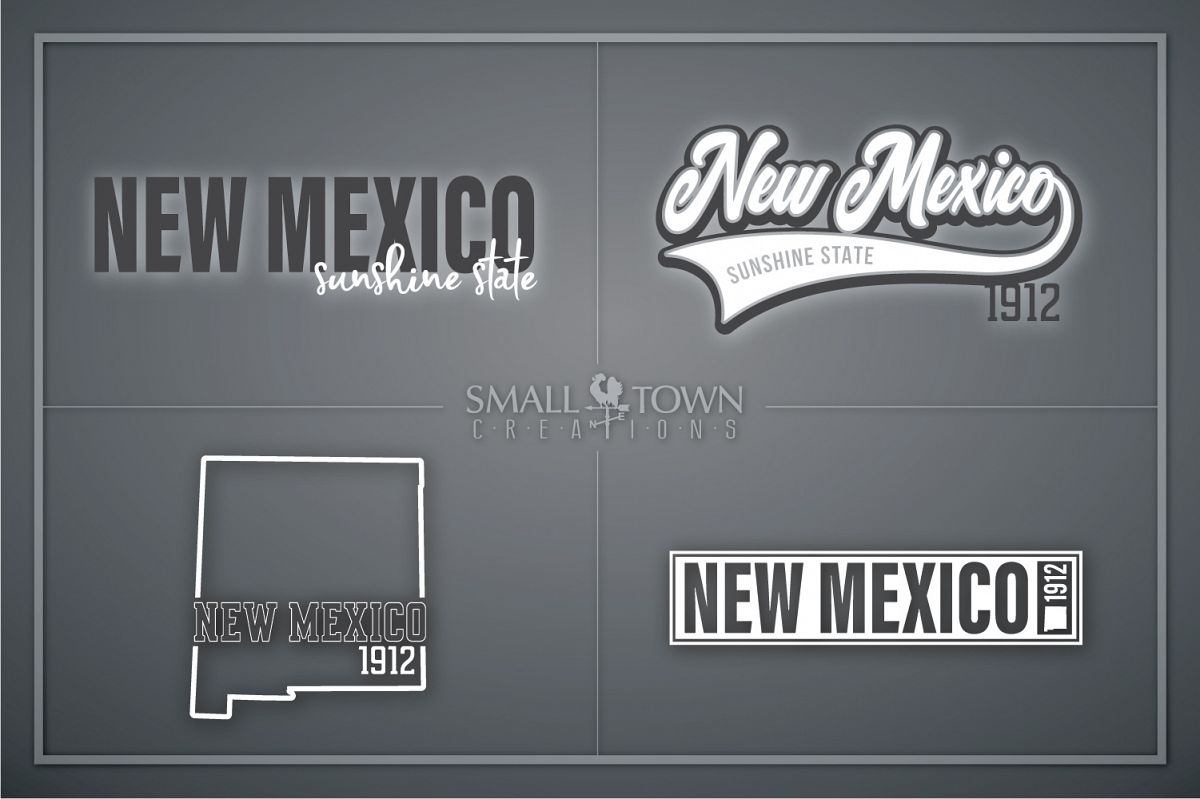 New Mexico, Sunshine State - slogan, PRINT, CUT & DESIGN example image 1