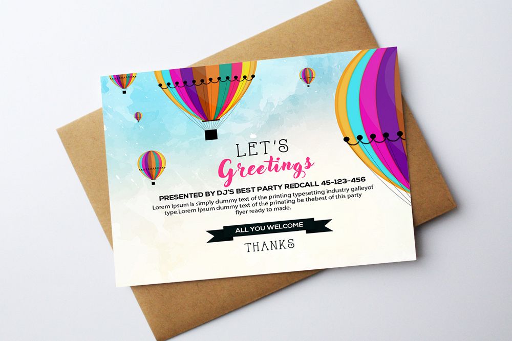 Greeting Card Template example image 1