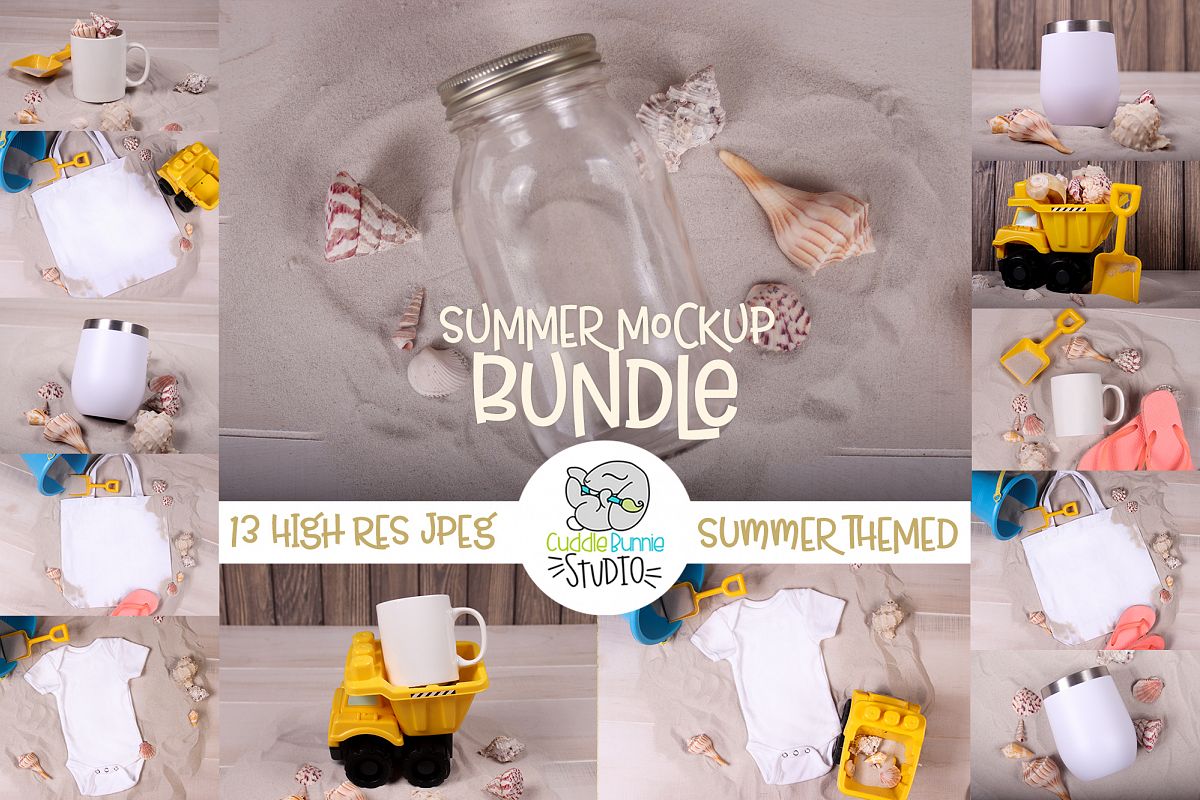 Summer Mockup | A Variety of Summer Themed Mockups example image 1