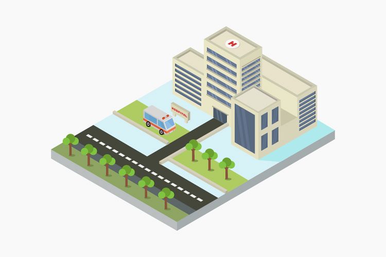 Isometric hospital example image 1