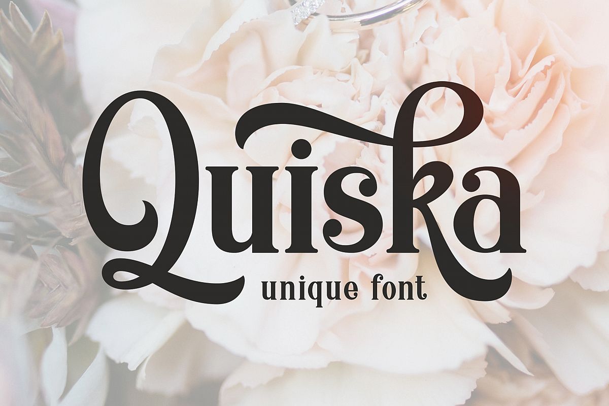 Quiska Unique Font example image 1