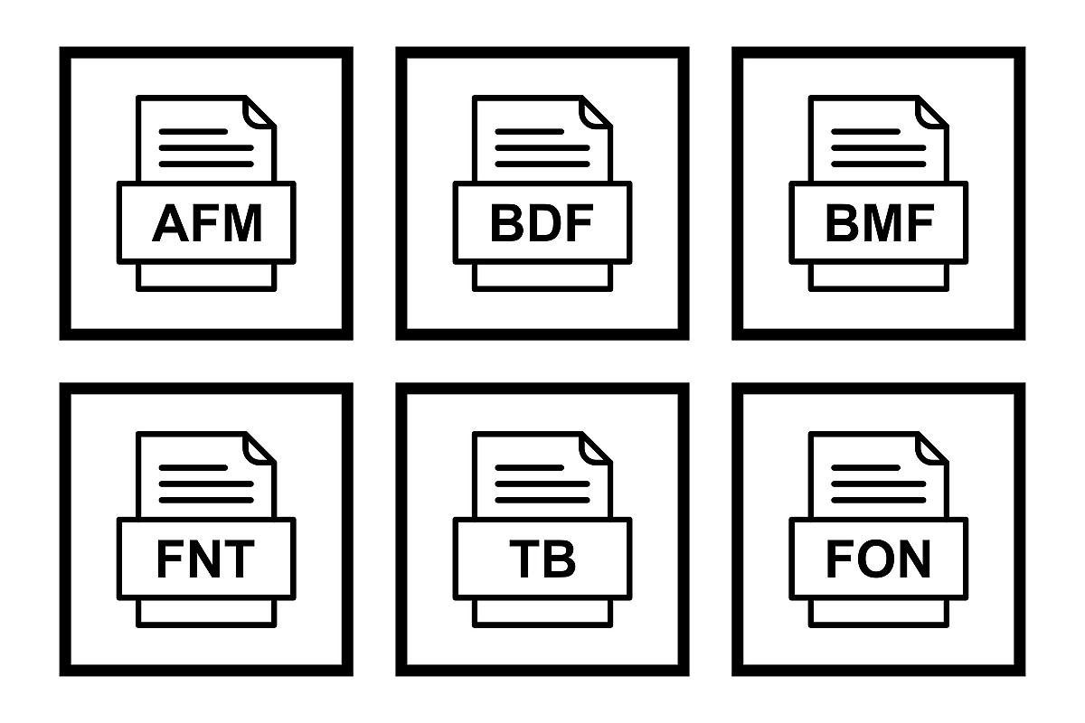 Set Of File Formats Icons example image 1