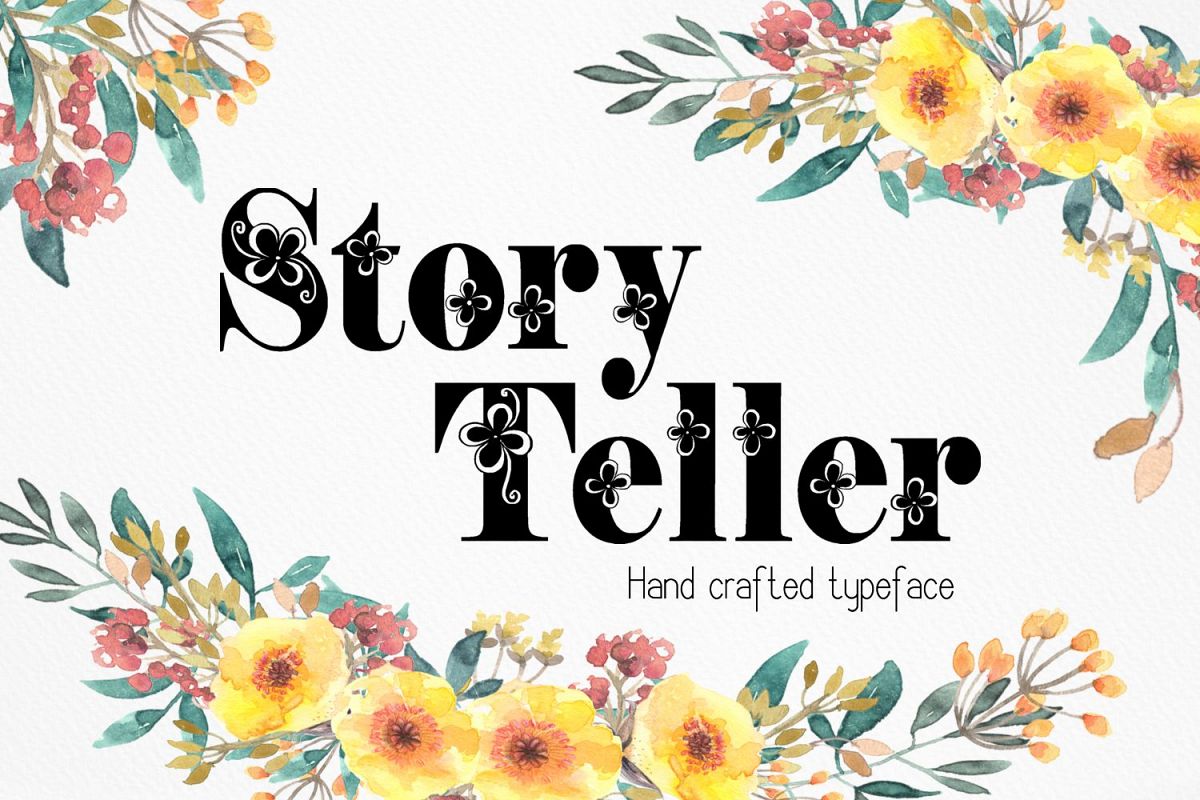 Storyteller font example image 1