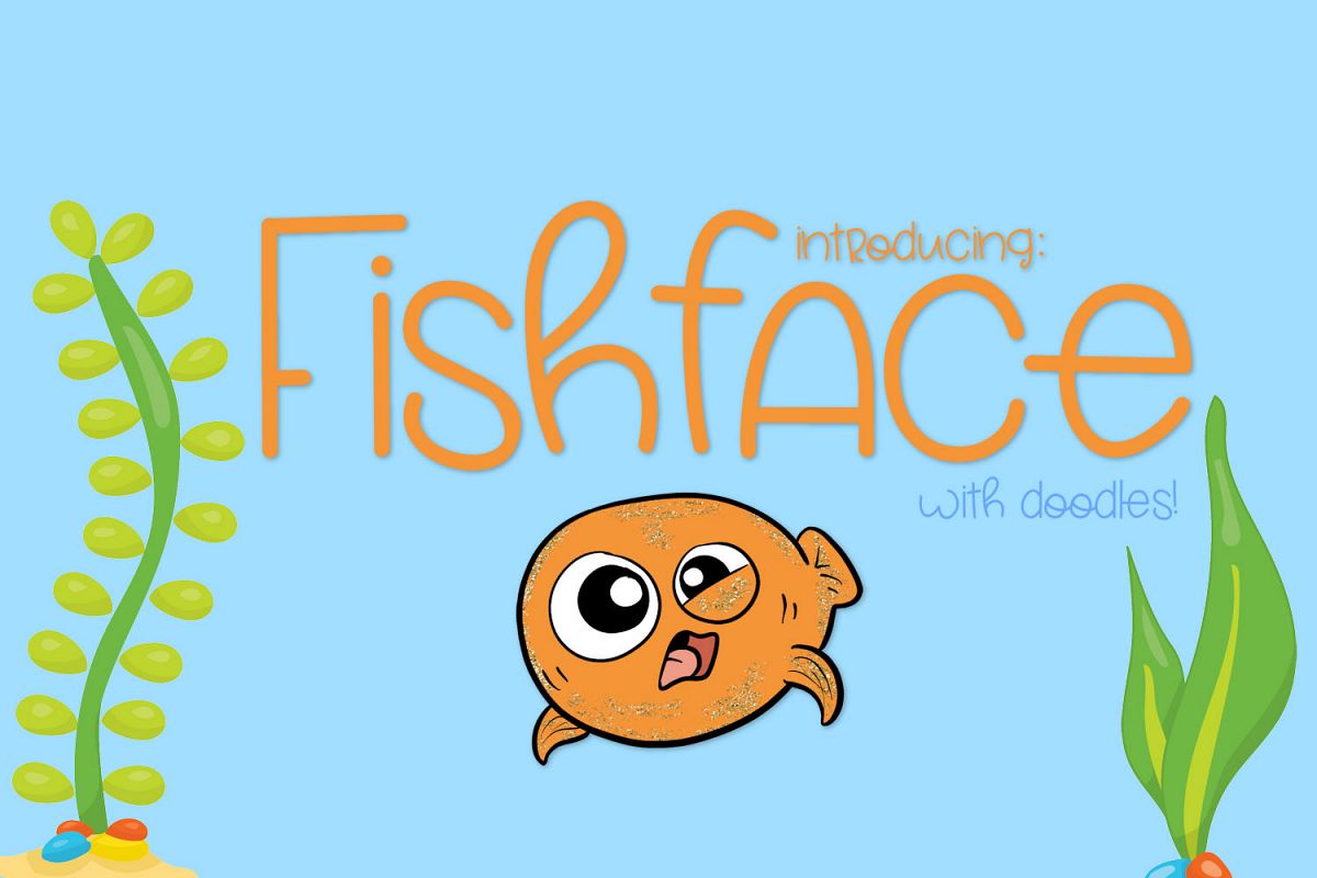 Fish Face - A Really Fun Handwritten Font example image 1