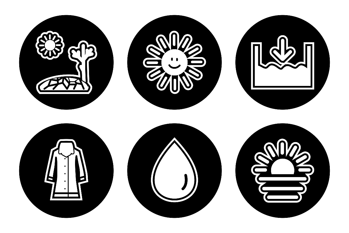 Set Of Weather And Season Icons example image 1