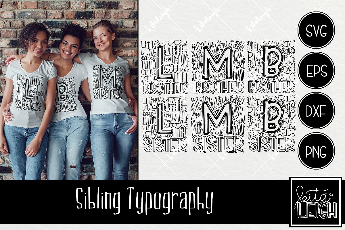 Sibling Typography Bundle example image 1