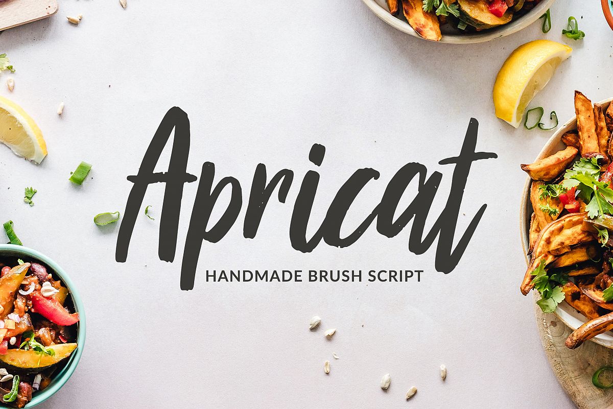 Apricat Brush Script example image 1