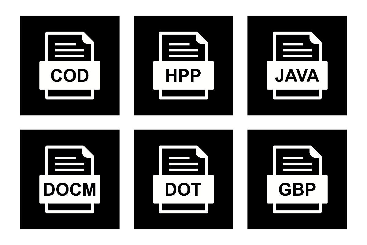 Set Of File Formats Icons example image 1