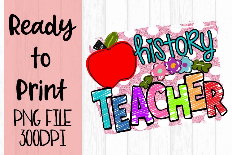 History Teacher Bright Ready to Print example image 1