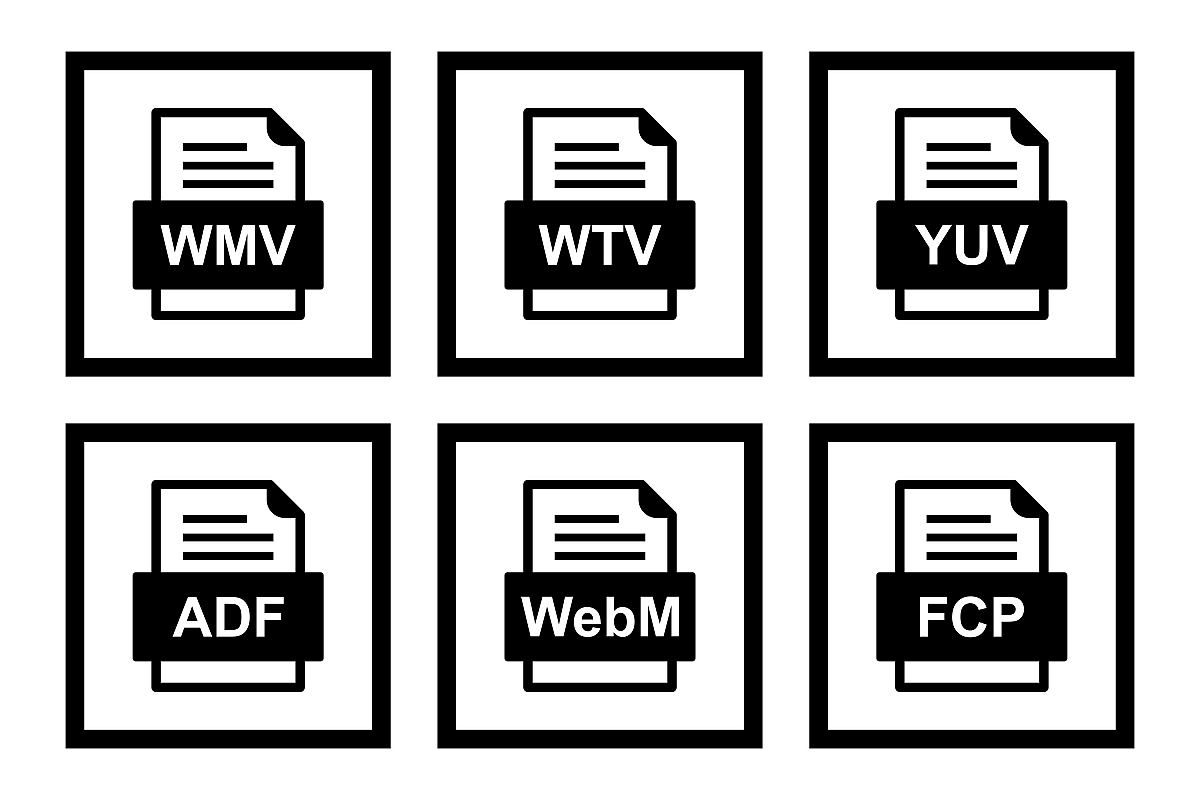 Set Of File Formats Icons example image 1