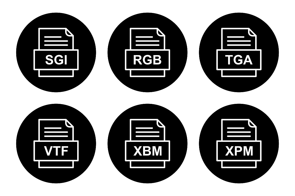 Set Of File Formats Icons example image 1