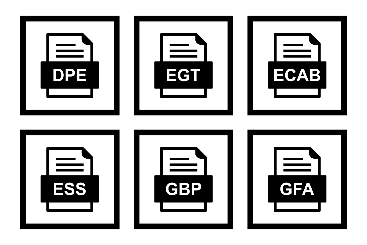 Set Of File Formats Icons example image 1