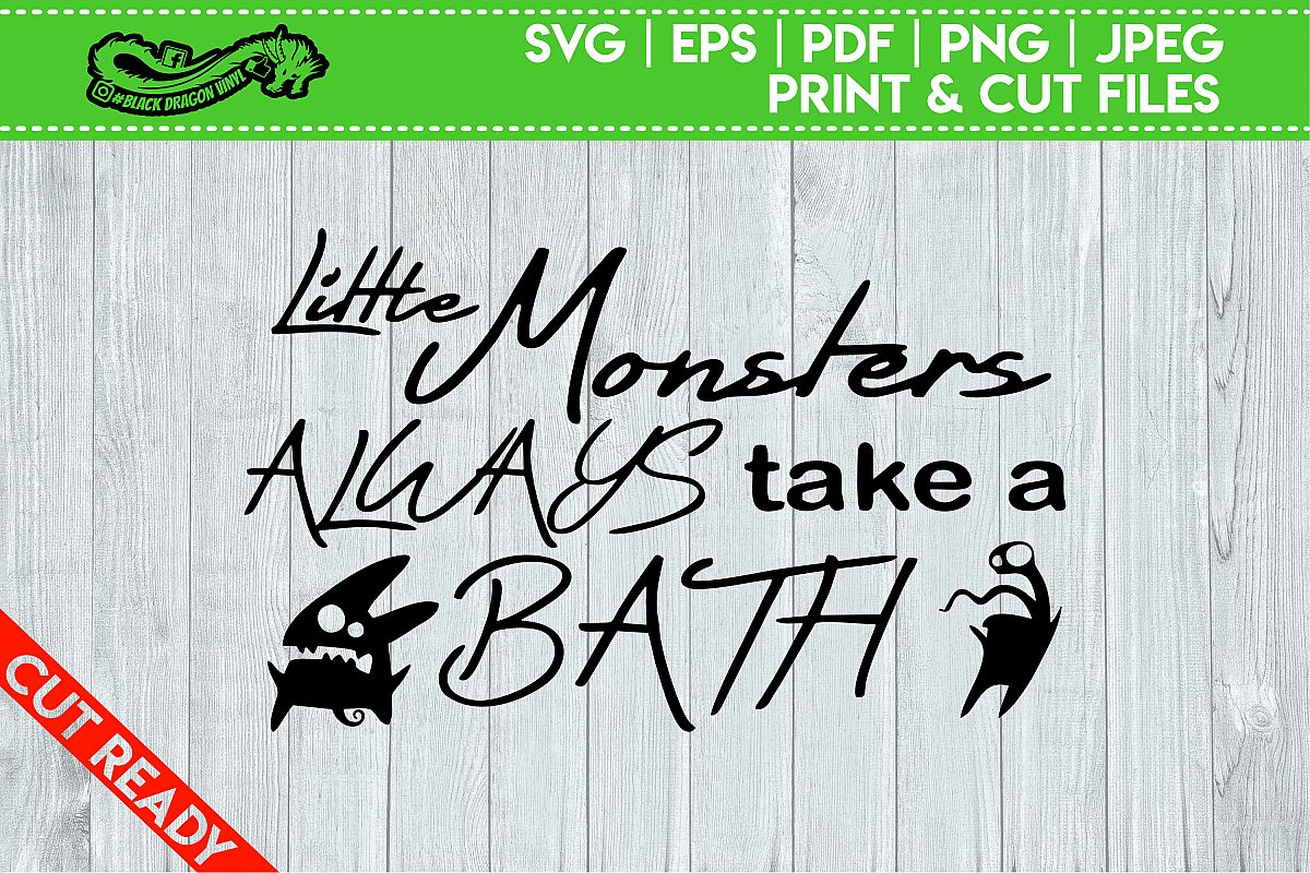 Little Monsters Always Take A Bath example image 1