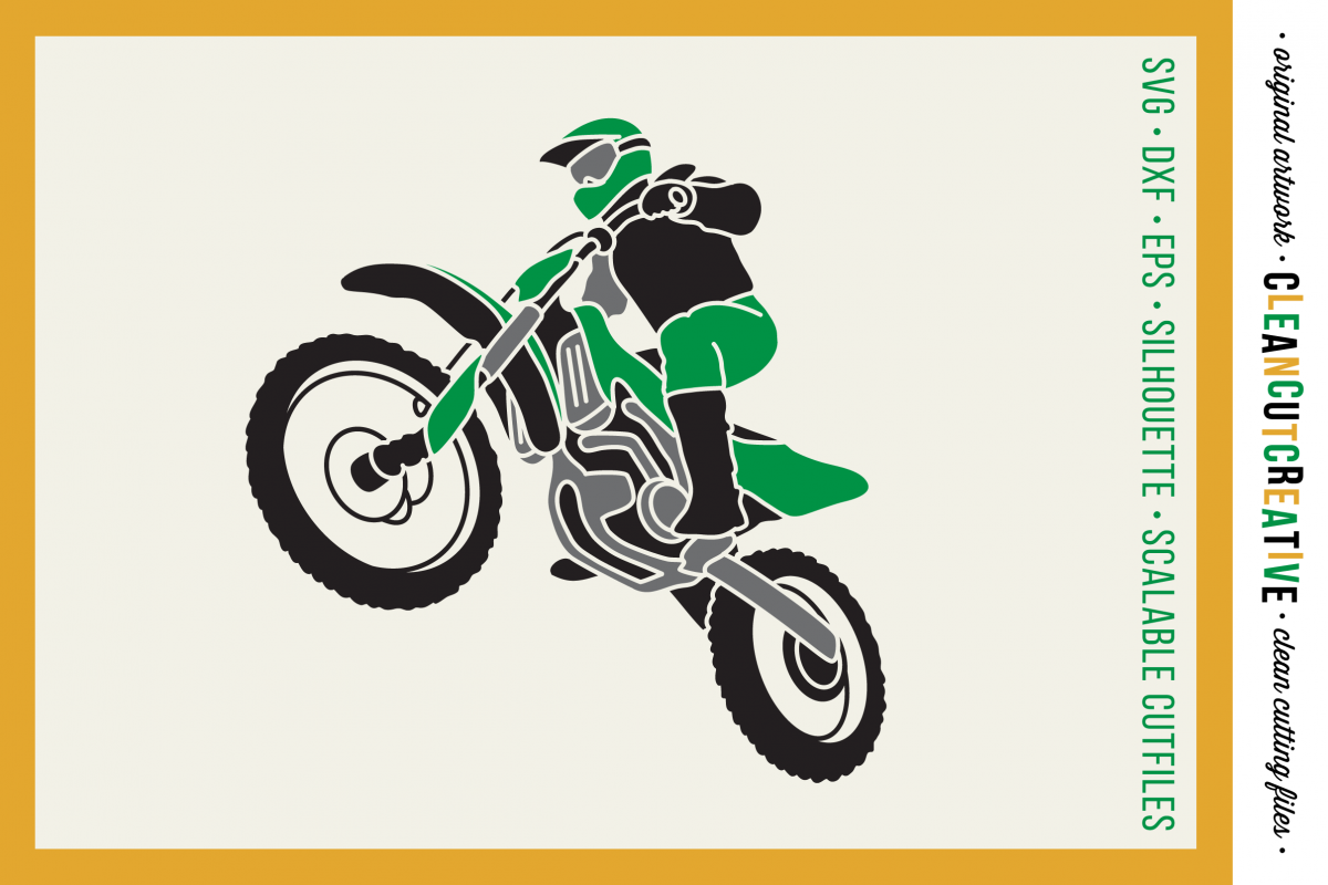 Download Motocross Dirt Bike design - SVG DXF EPS PNG - Cricut ...