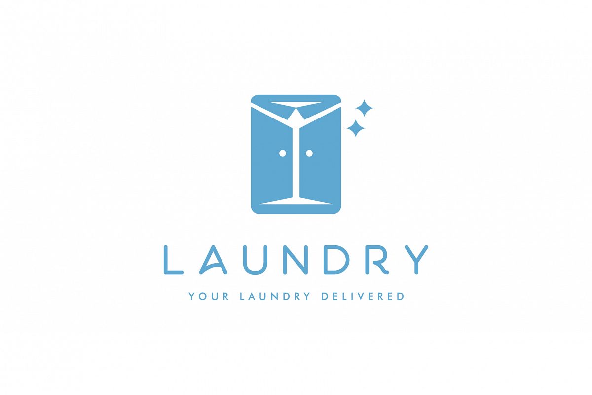 laundry clean clothes logo example image 1