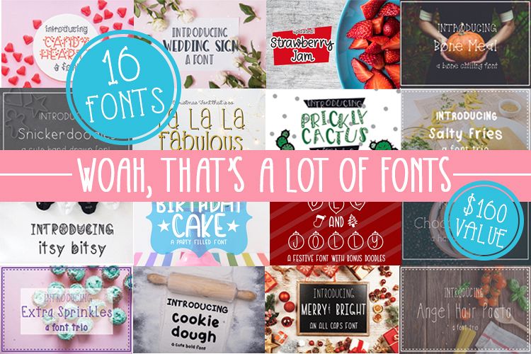 Woah That's A Lot Of Fonts-Collection example image 1