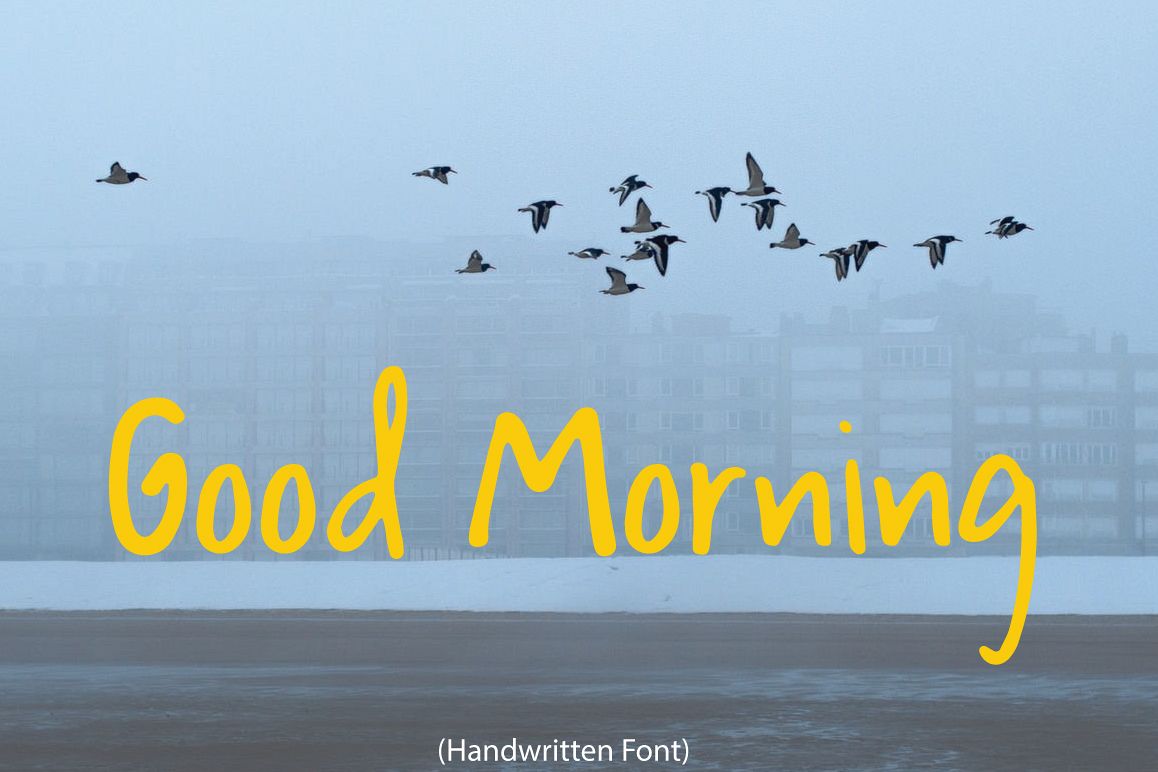 Good Morning | Handwritten Font example image 1