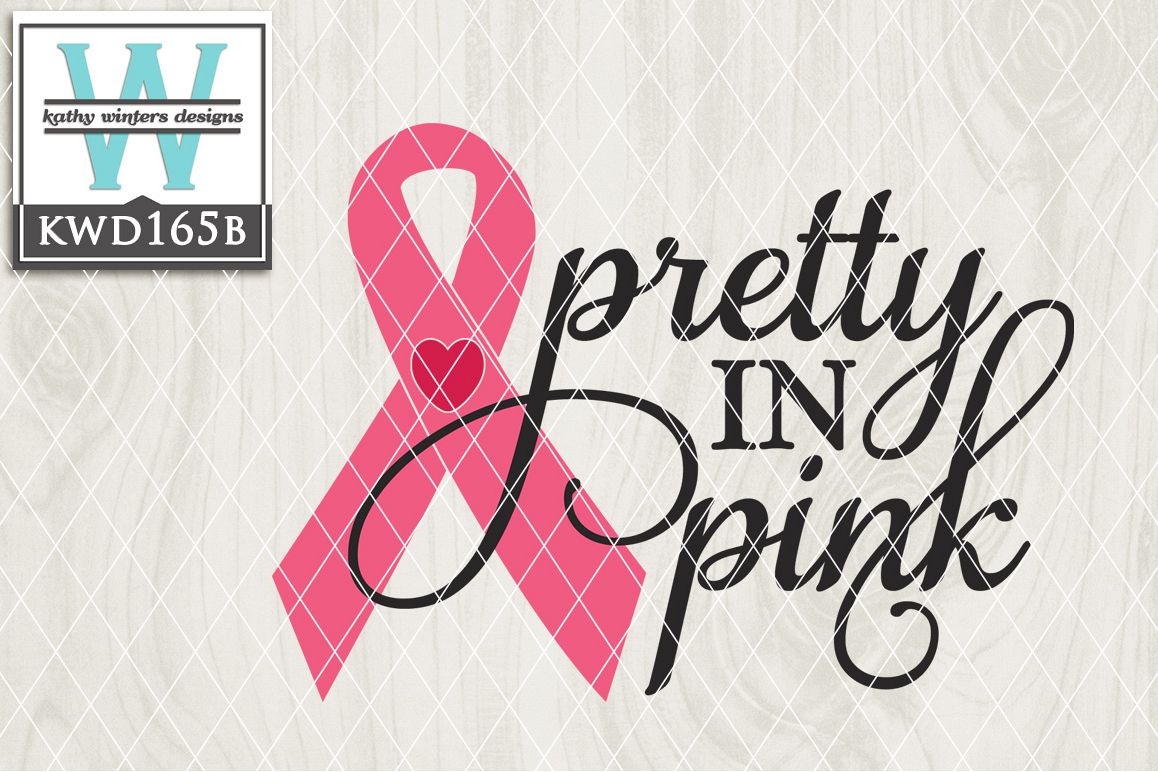Breast Cancer Awareness Cutting File KWD165B example image 1