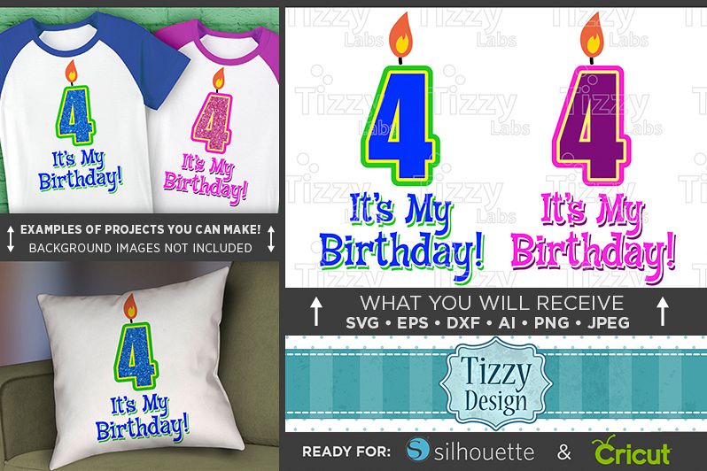 4th Birthday Svg - Its My Birthday SVG Birthday Shirt - 1031 example image 1