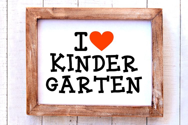 I Love Kindergarten Svg Dxf Png Eps Cut Files