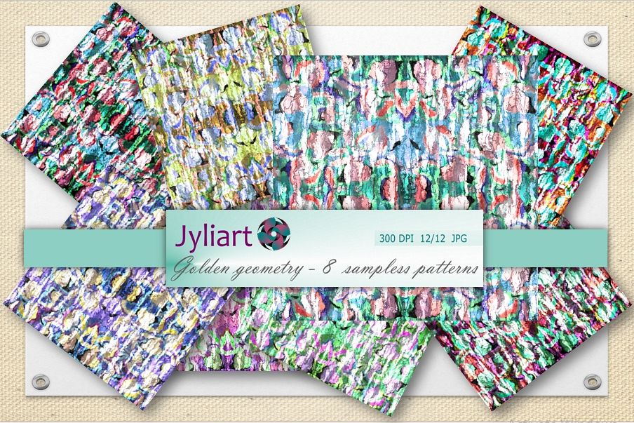 Digital papers, color motifs, digital paper, album paper example image 1