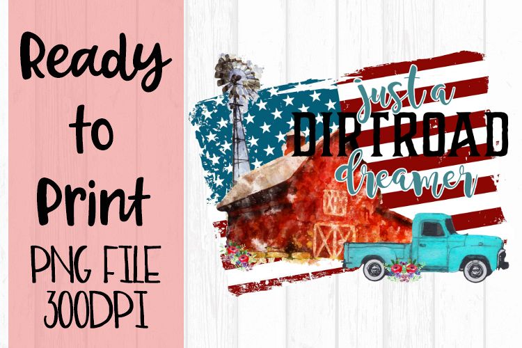 Dirt Road Dreamer Ready to Print example image 1