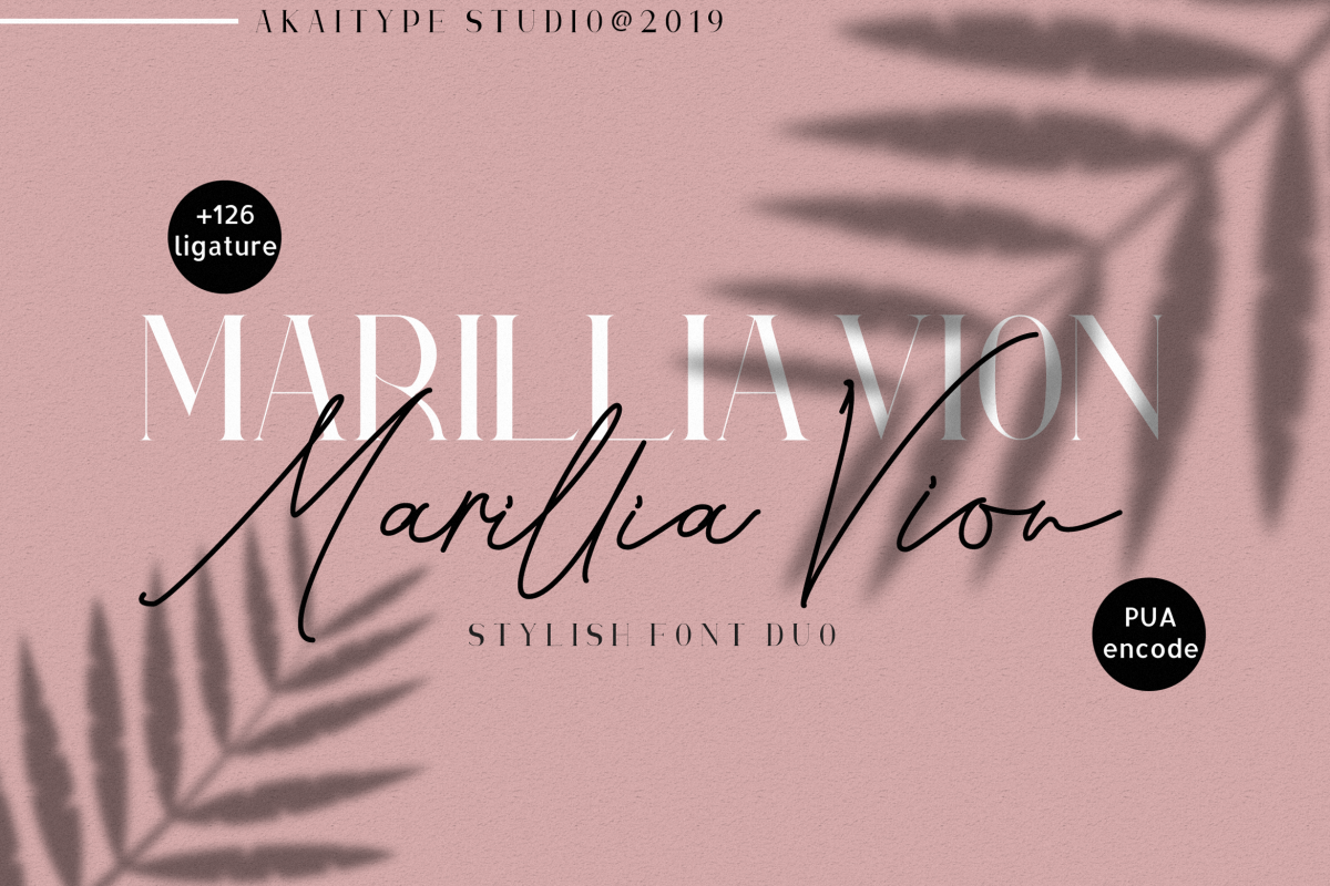 Marillia Vion - Font duo example image 1