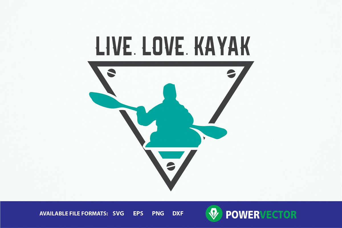 Download Live Love Kayak Svg, Dxf, Eps Cutting Files