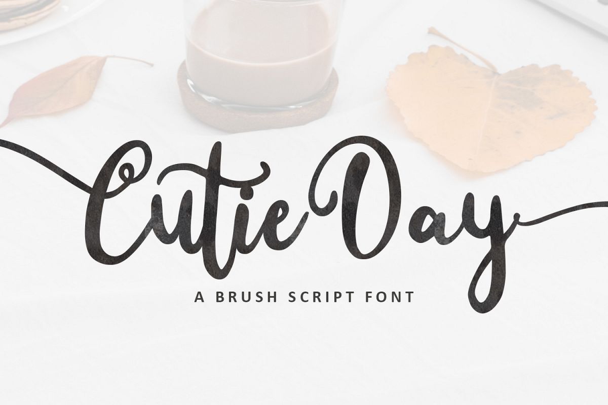Cutie Day - Cute Script Font example image 1