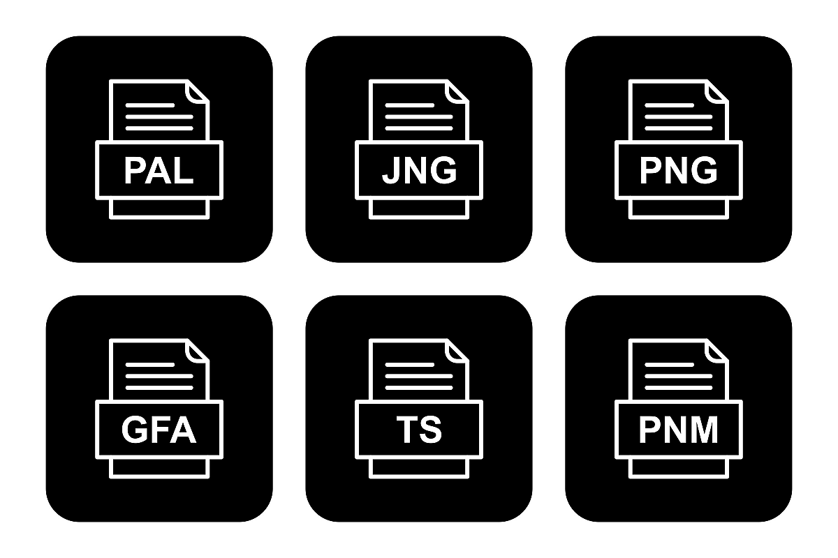 Set Of File Formats Icons example image 1