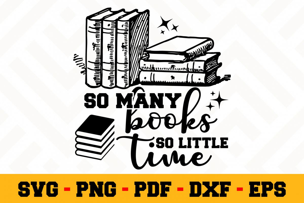 Book Lover SVG Design n621| Reading SVG Cut File example image 1