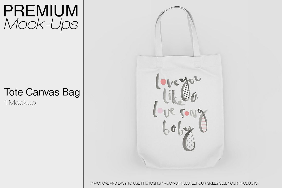 Download Tote Canvas Bag Mockup