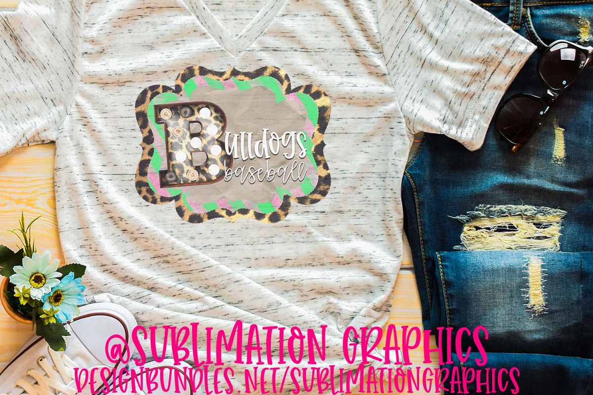 Bulldogs Baseball Sublimation PNG example image 1