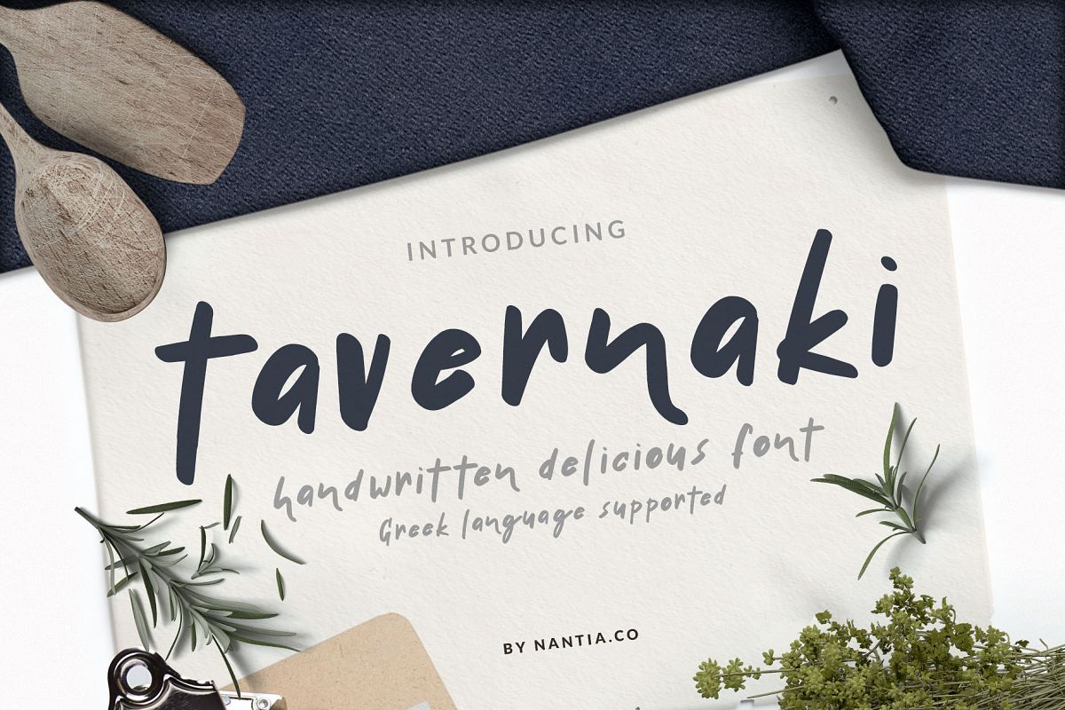 Handwritten Delicious Font Tavernaki example image 1