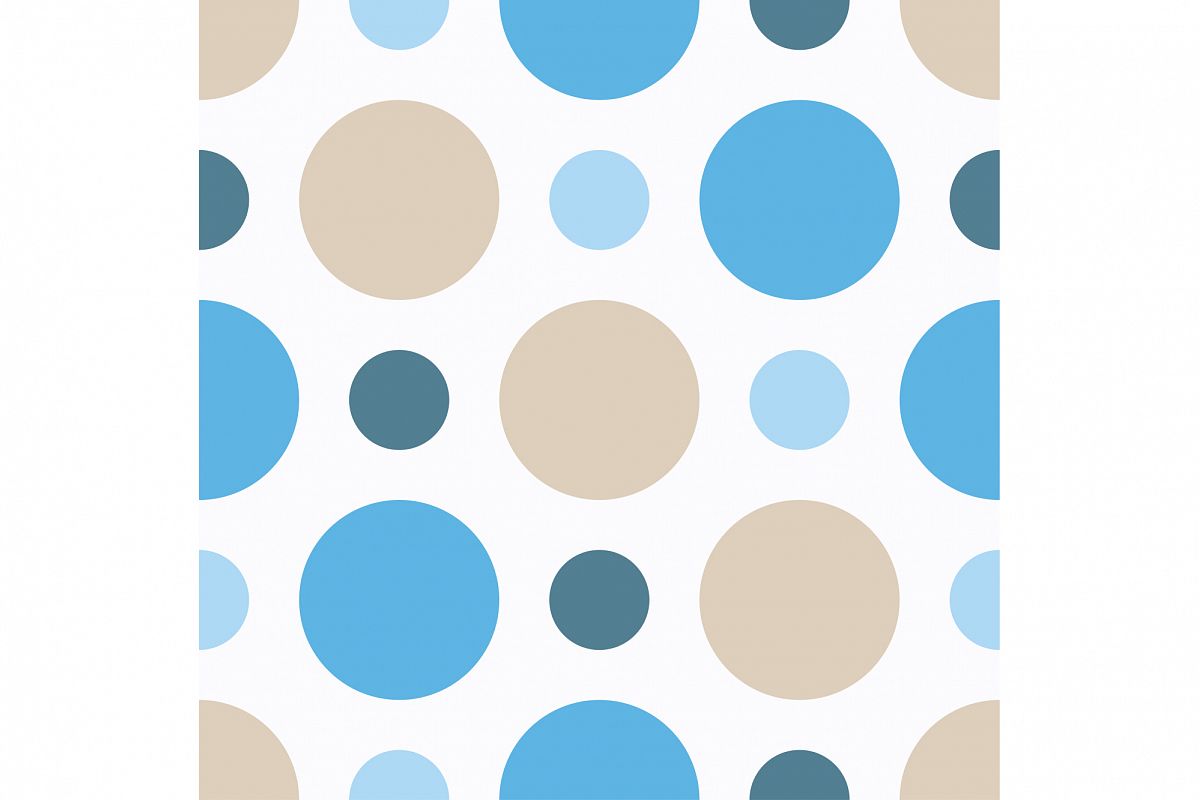 Seamless vector background with decorative circles. Print. Cloth design, wallpaper. example image 1