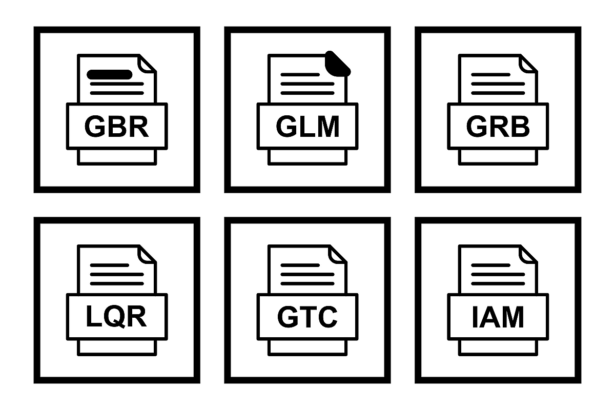Set Of File Formats Icons example image 1