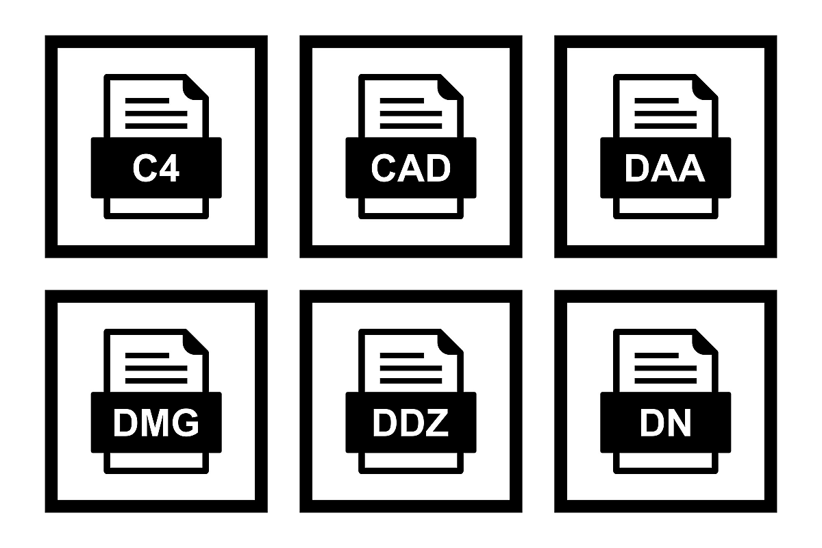Set Of File Formats Icons example image 1