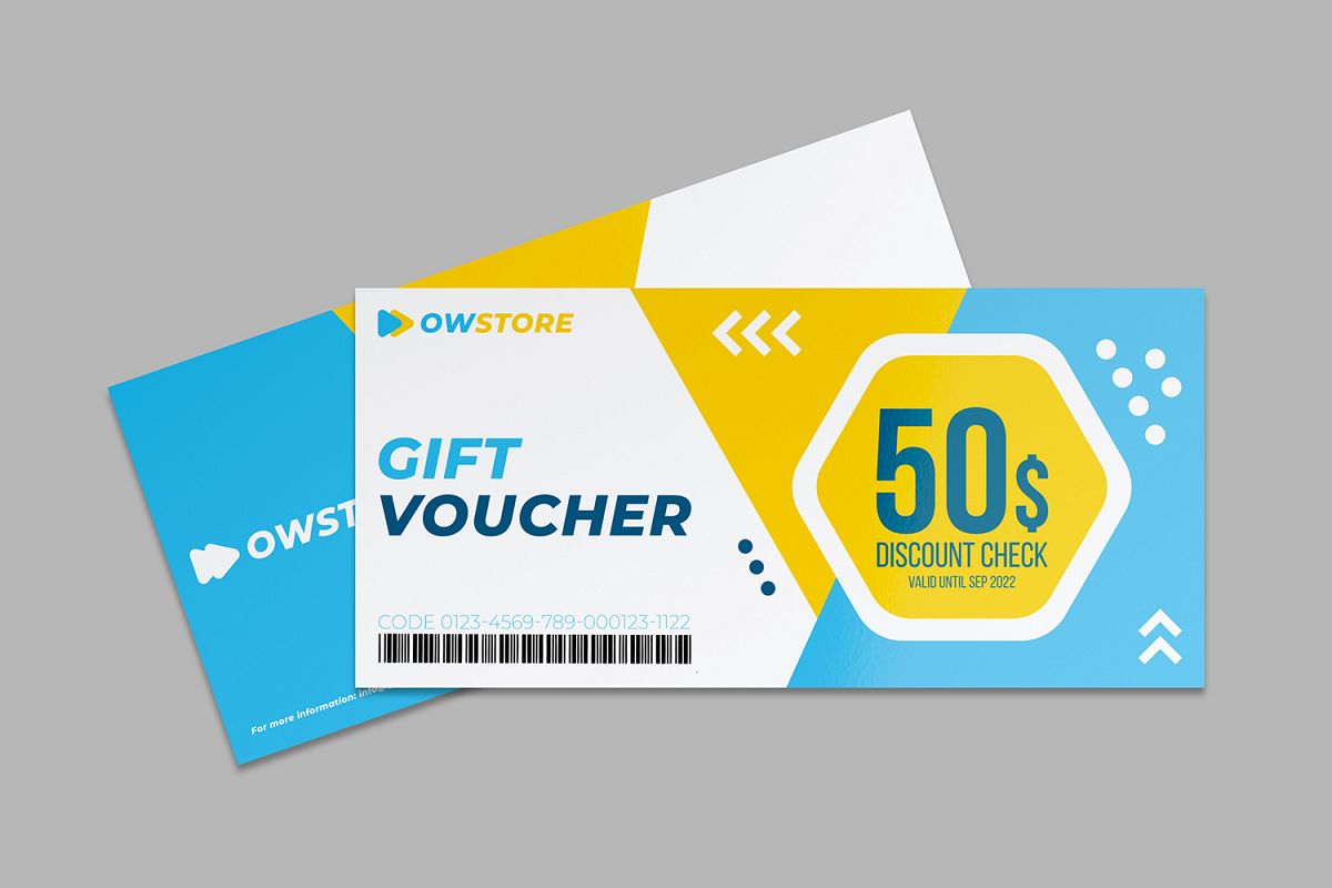 Gift Voucher Card Template Vol.2 example image 1