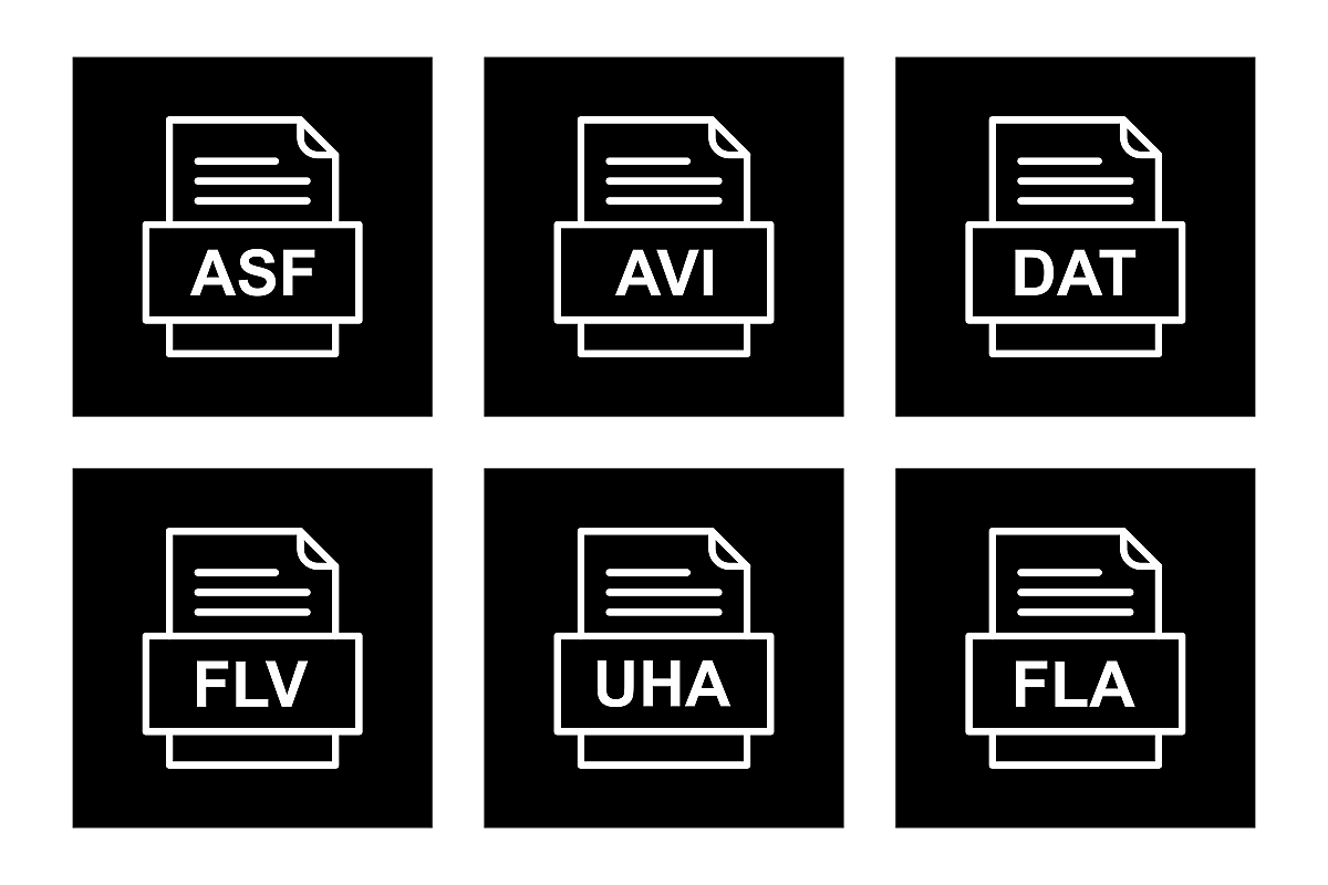 Set Of File Formats Icons example image 1