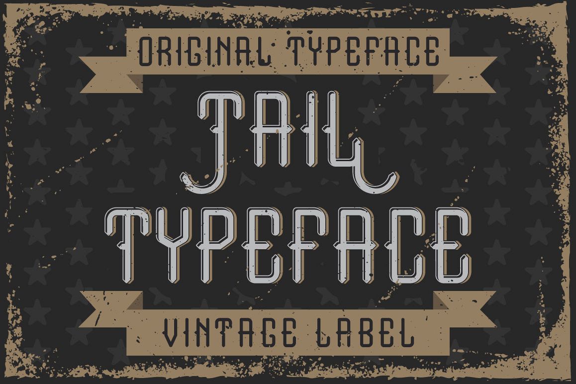 Handcrafted font "Tail" example image 1