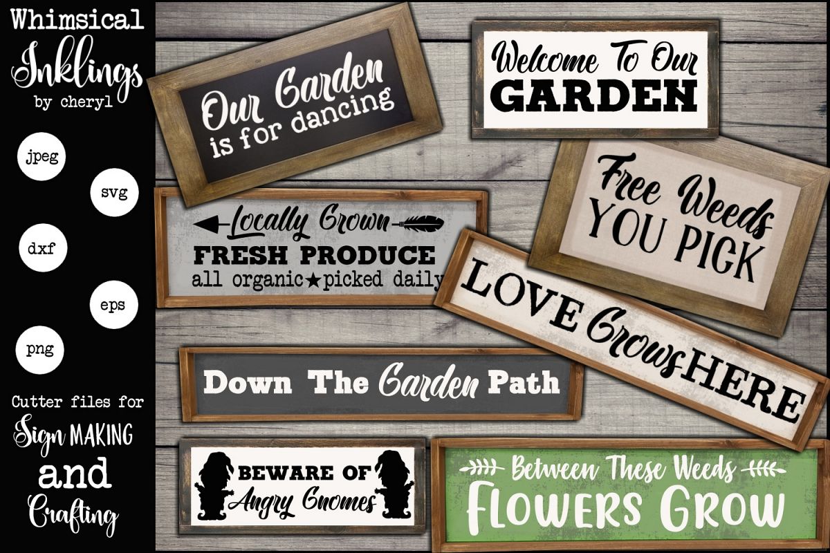 Welcome To Our Garden SVG Set example image 1