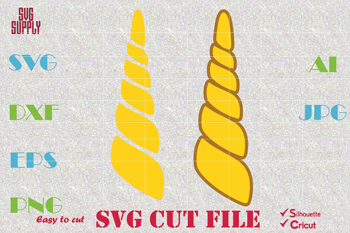 Download Unicorn Horn SVG Cut file